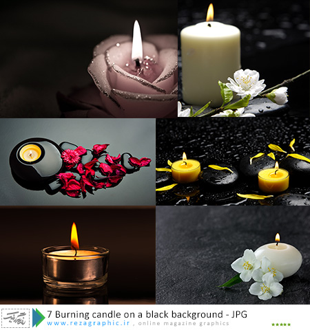 7 تصاویر استوک شمع در زمینه سیاه |رضاگرافیک